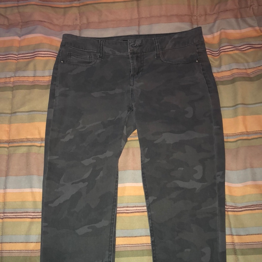 Camo Print Skinny Jeans